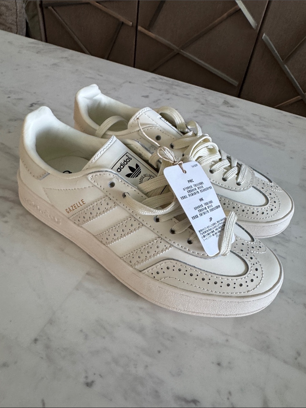 adidas Women’s Gazelle Sneakers in Off-White/Cream
